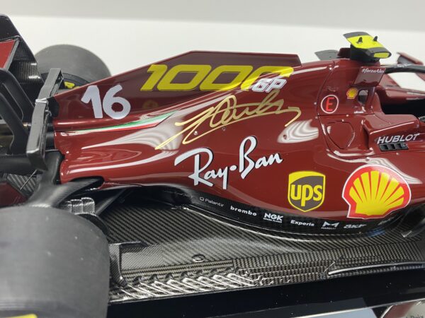 Charles Leclerc Amalgam Signed Ferrari 1000th GP model