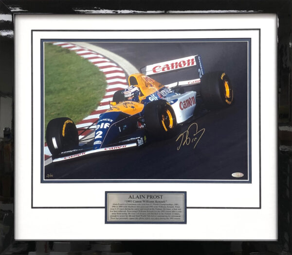 Alain Prost 1993 F1 Williams Renault memorabilia Authenticity