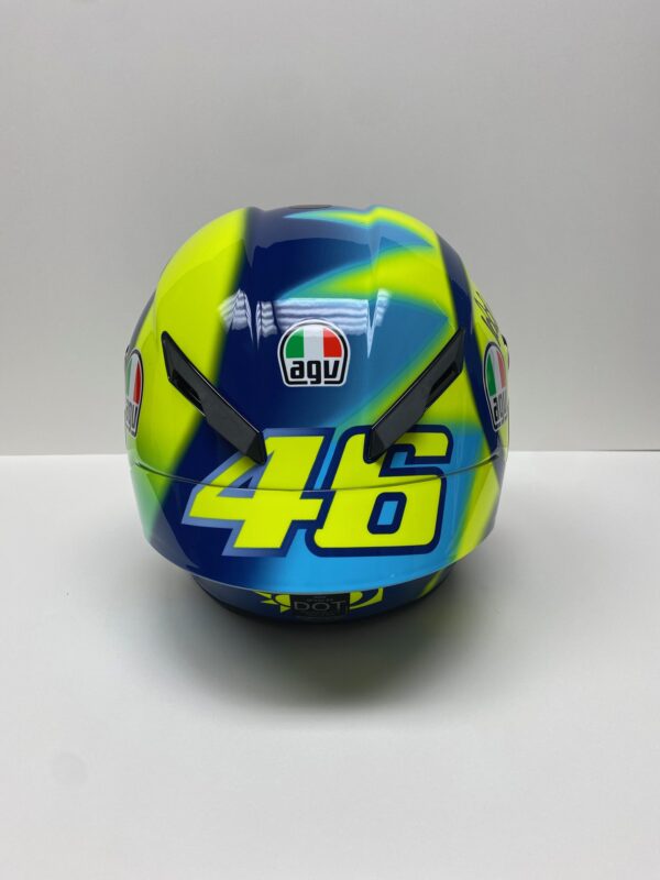 Valentino Rossi 2021 Sole Luna AGV Helmet signed MotoHP Yamah