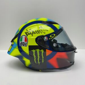 Valentino Rossi 2021 Sole Luna signed AGV helmet MotoGP Yamaha