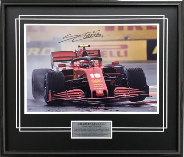 Charles Leclerc signed Ferrari memorabilia