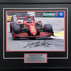 Charles Leclerc Ferrari Monaco signed photo F1