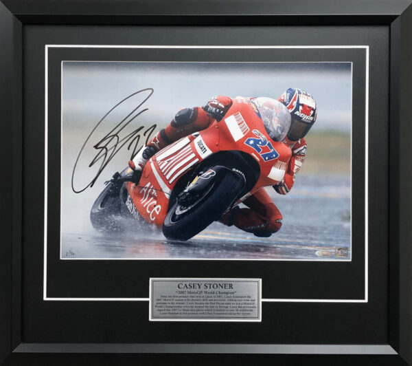 Casey Stoner Ducati Photo MotoGP signed memorabilia