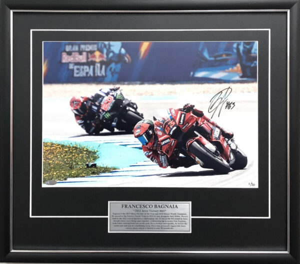 Pecco Bagnaia Ducati signed Photo MotoGP