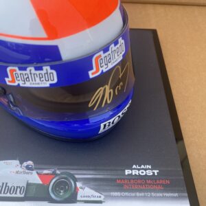 Alain Prost SIgned F1 McLaren Mini Helmet