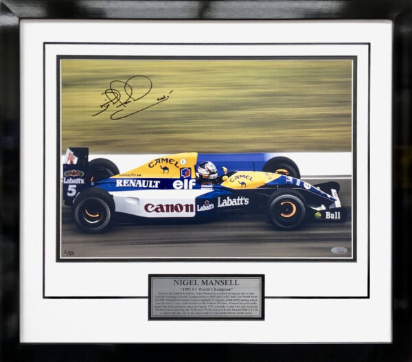 Nigel Mansell 1992 F1 memorabilia Hot Wheels Photo
