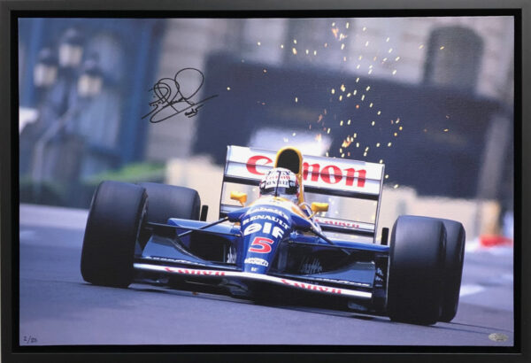 Nigel Mansell Signed Williams F1 memorabilia