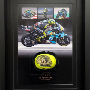 Valentino Rossi 2021 Knee Slider Framed MotoGP