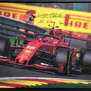 Charles Leclerc 2019 Spa victory Ferrari memorabilia