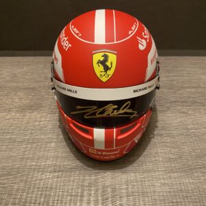 Charles Leclerc Ferrari signed Helmet memorabilia