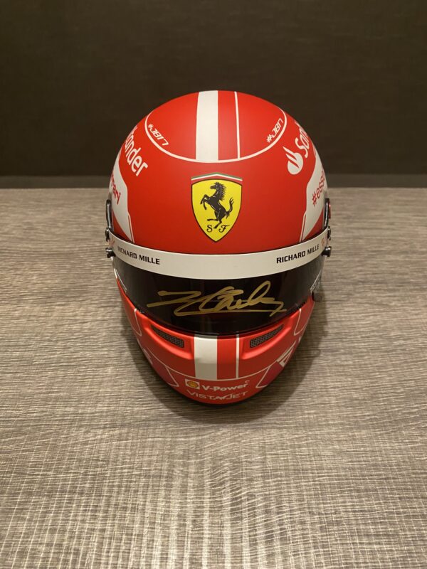 Charles Leclerc Ferrari signed Helmet memorabilia