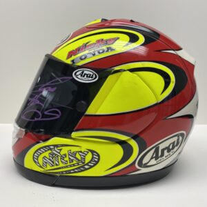Nicky Hayden 2001 Worn AMA Helmet signed
