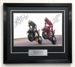 Pecco Bagnaia V Marco Bezzecchi On One Wheel Autographed Collectables