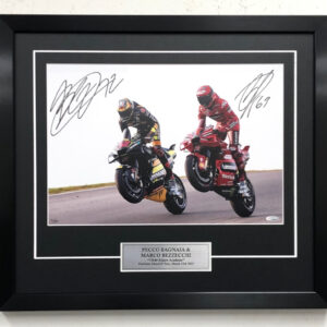 Bagnaia v Bezzecchi Ducati MotoGP VR46 Signed Memorabilia