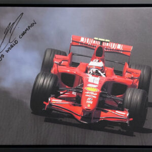 Kimi Raikkonen Ferrari signed memorabilia F1