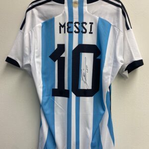 Leo Messi Argentina signed FIFA World Cup shirt memorabilia
