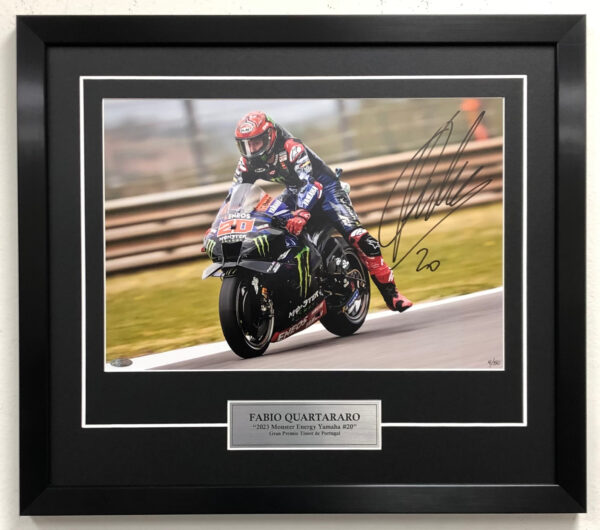 Fabio Quartararo signed Yamaha MotoGP Memorabilia