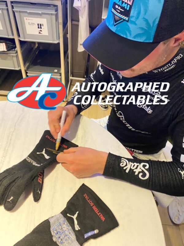 Valtteri Bottas signed 2023 Memorabilia F1 Worn gloves