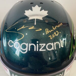 Lance Stroll signed Bahrain worn Helmet F1