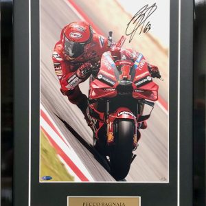 Pecco Bagnaia Ducati MotoGP Signed Photo memorabilia
