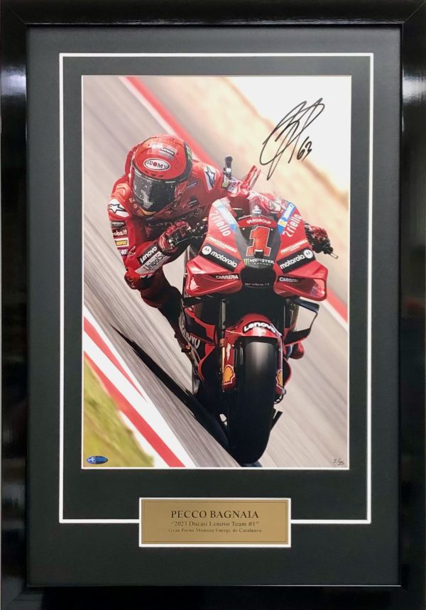Pecco Bagnaia Ducati MotoGP Signed Photo memorabilia