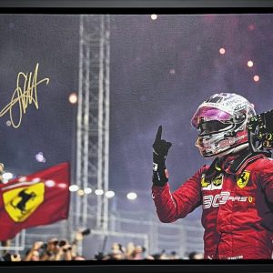 Sebastian Vettel Ferrari F1 memorabilia signed