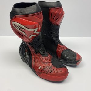 Pecco Bagnaia 2023 Worn Alpinestars Boots Signed MotoGP