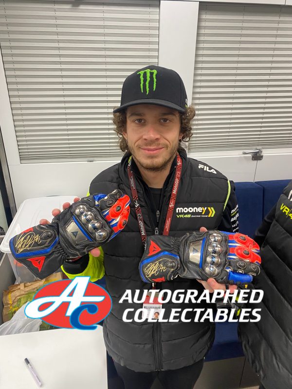 Marco Bezzecchi Worn Dainese Gloves MotoGP Memorabilia