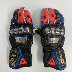 Marco Bezzecchi 2020 Worn Gloves signed MotoGP VR46