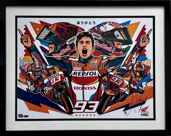 Marc Marquez MotoGP HRC signed memorabilia Repsol