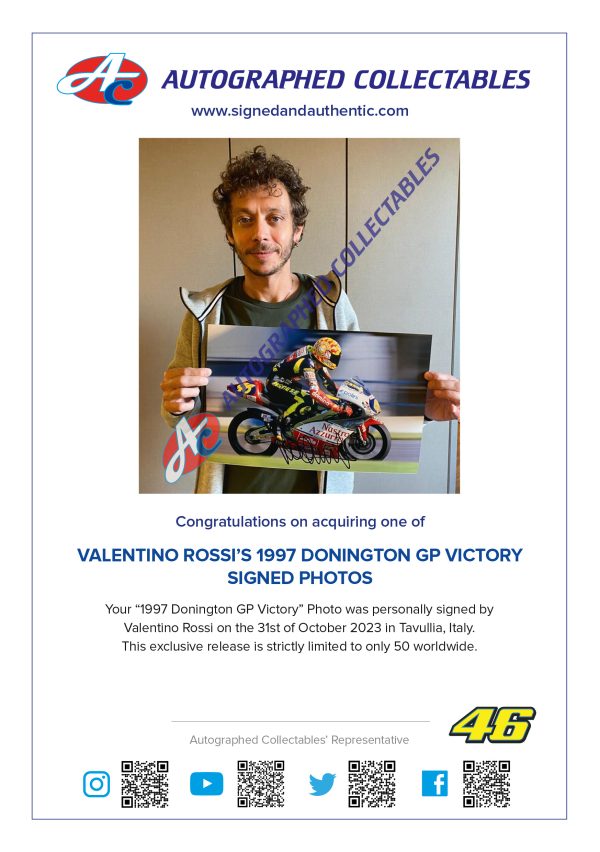 Valentino Rossi Aprilia 125cc MotoGP Memorabilia