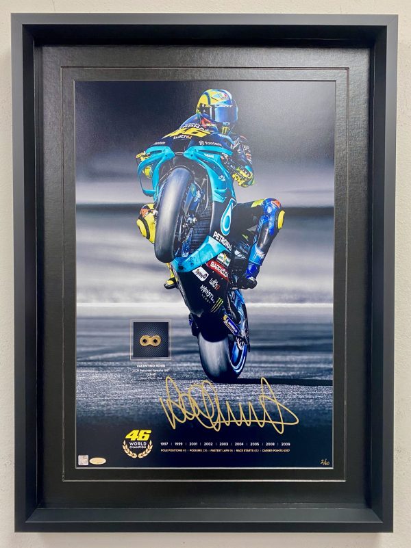 Valentino Rossi MotoGP Signed memorabilia Yamaha