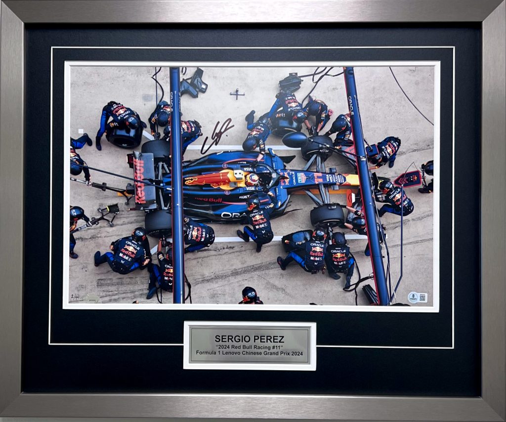 Plaque Autographiée Sergio Perez 2007-2008 - Carte Topps Heritage - #d 1/1