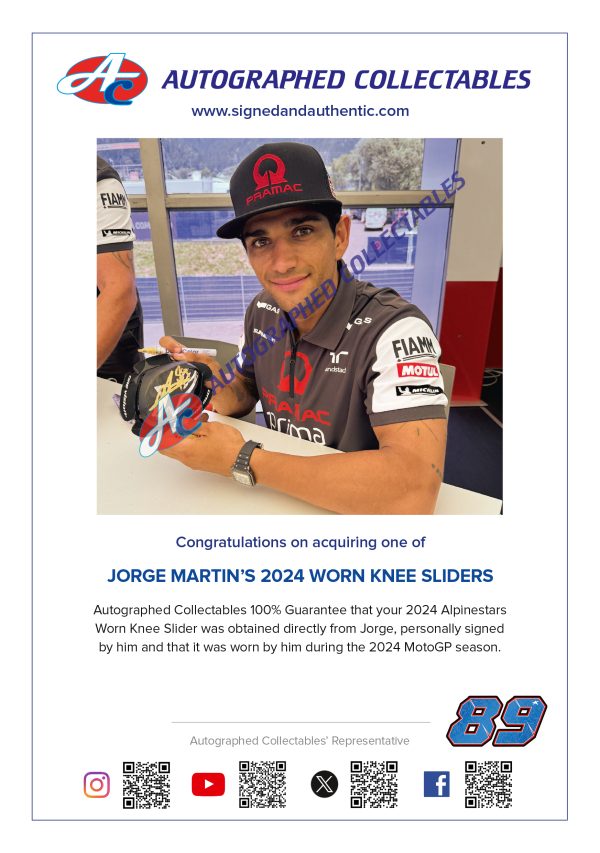 Martin knee slider certificate