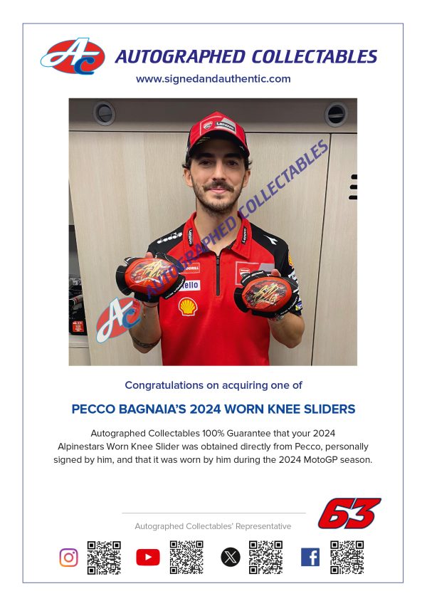 bagnaia knee slider certificate