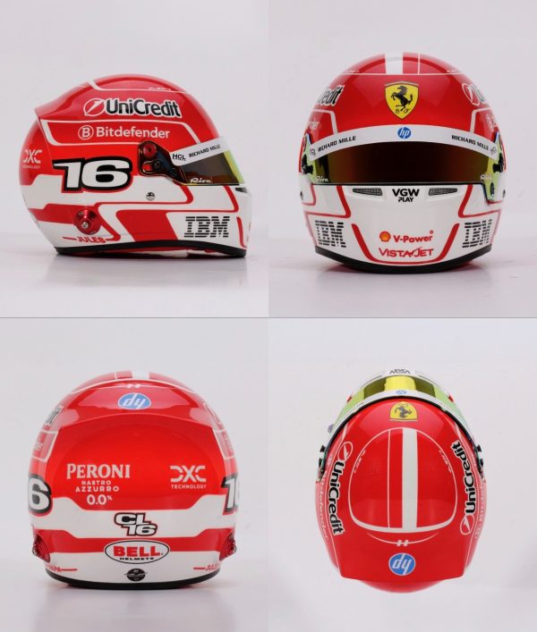 Leclerc 2025 half scale helmet