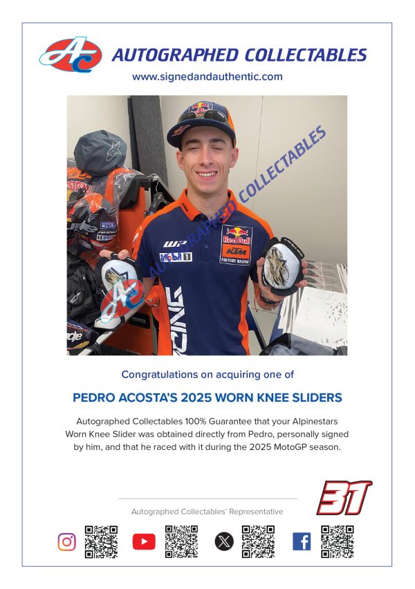 Acosta knee slider certificate