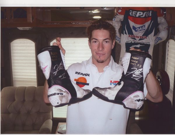 Nicky Hayden 2007 Worn Assen Boots - Image 8