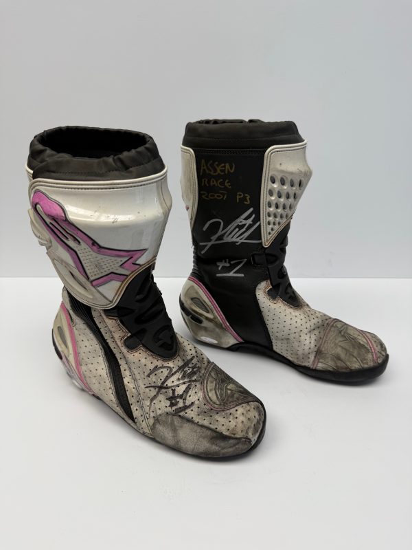 Nicky Hayden 2007 Worn Assen Boots - Image 5