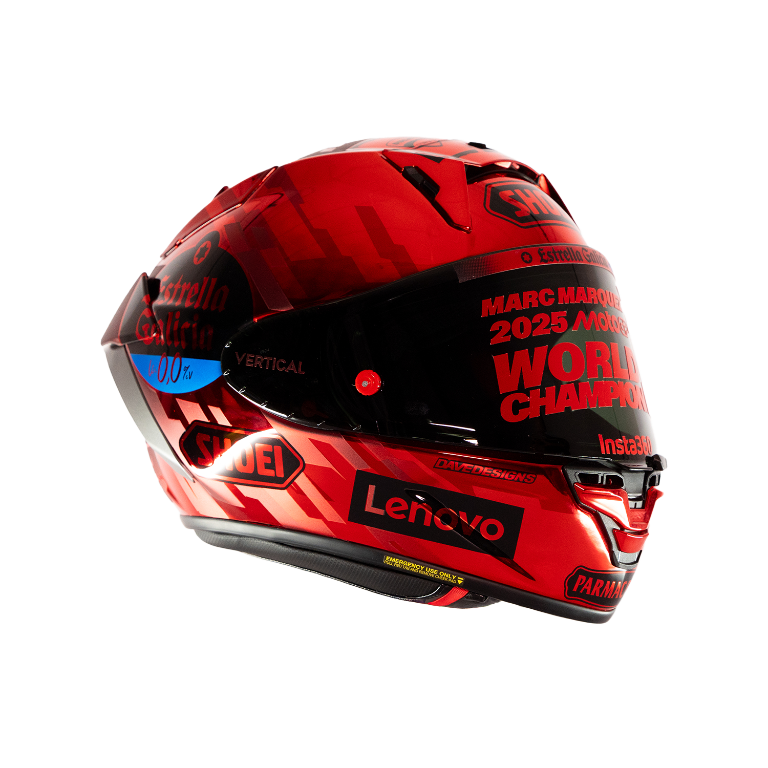 Marc Marquez 2025 World Champion Signed Helmet - Image 13