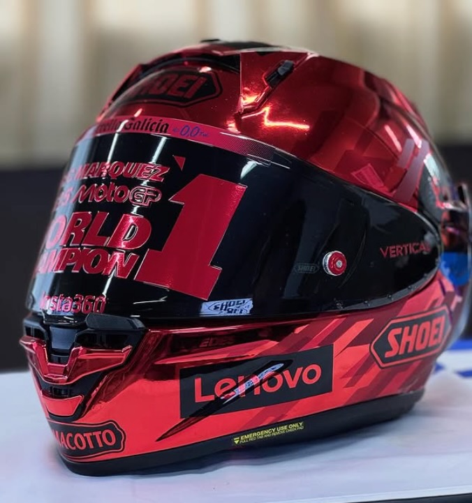 Marc Marquez 2025 World Champion Signed Helmet - Image 5