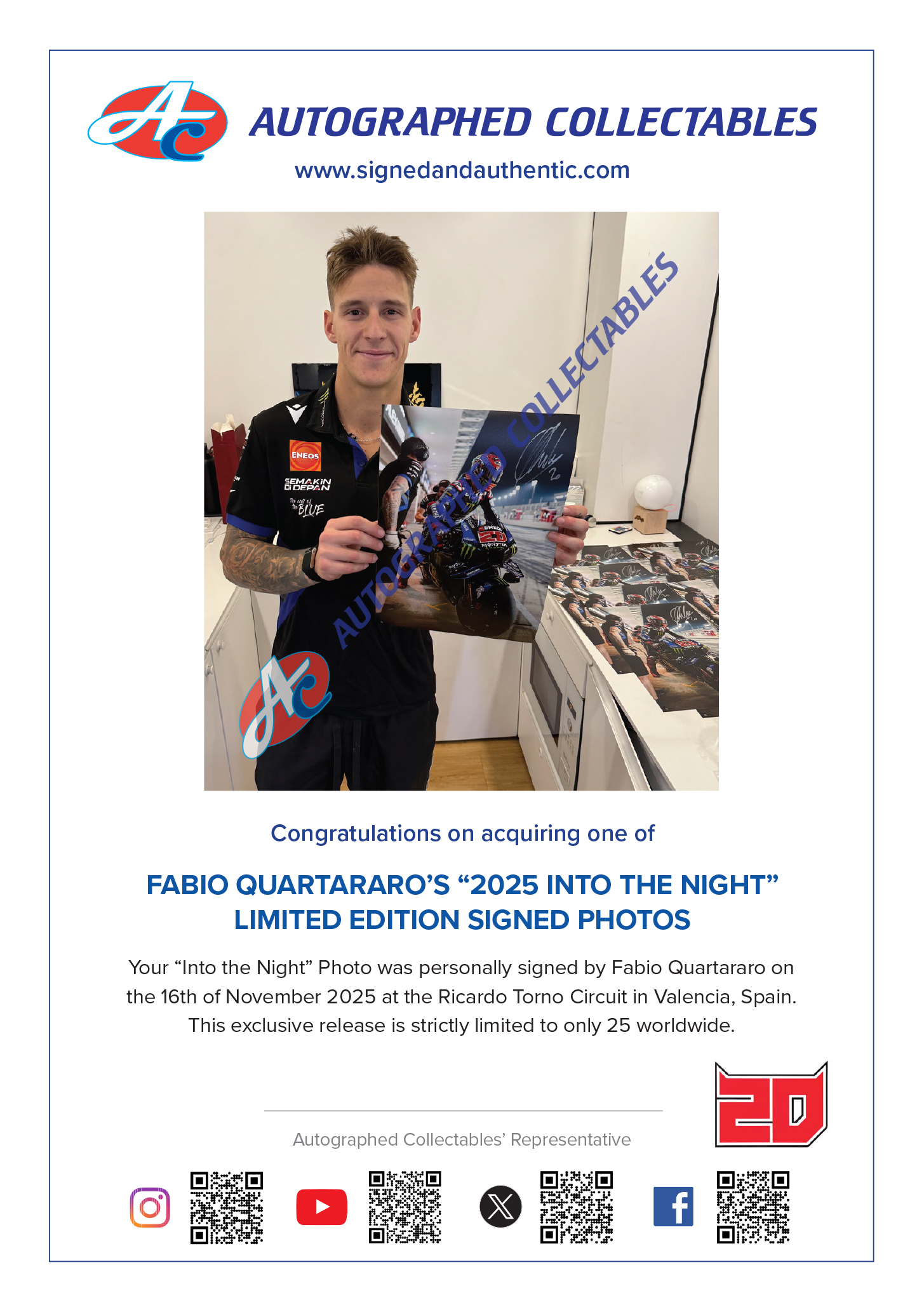 fabio qatar 2025 certificate